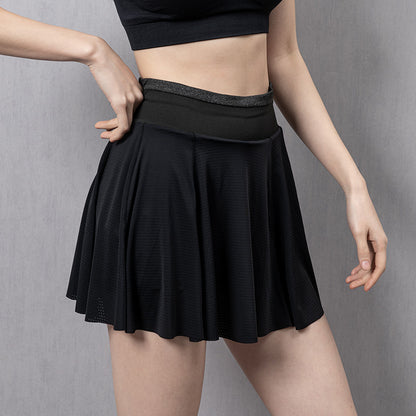 SkortFlex™: High-Waist Yoga & Tennis Skirt with Pocket