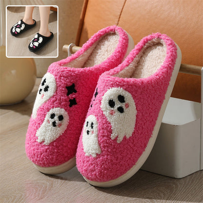 Spooky Comfort™ | Ghostly Cotton House Slippers