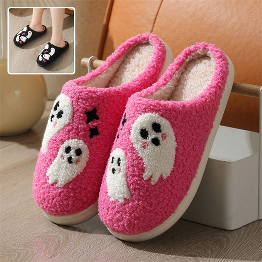 Spooky Comfort™ | Ghostly Cotton House Slippers