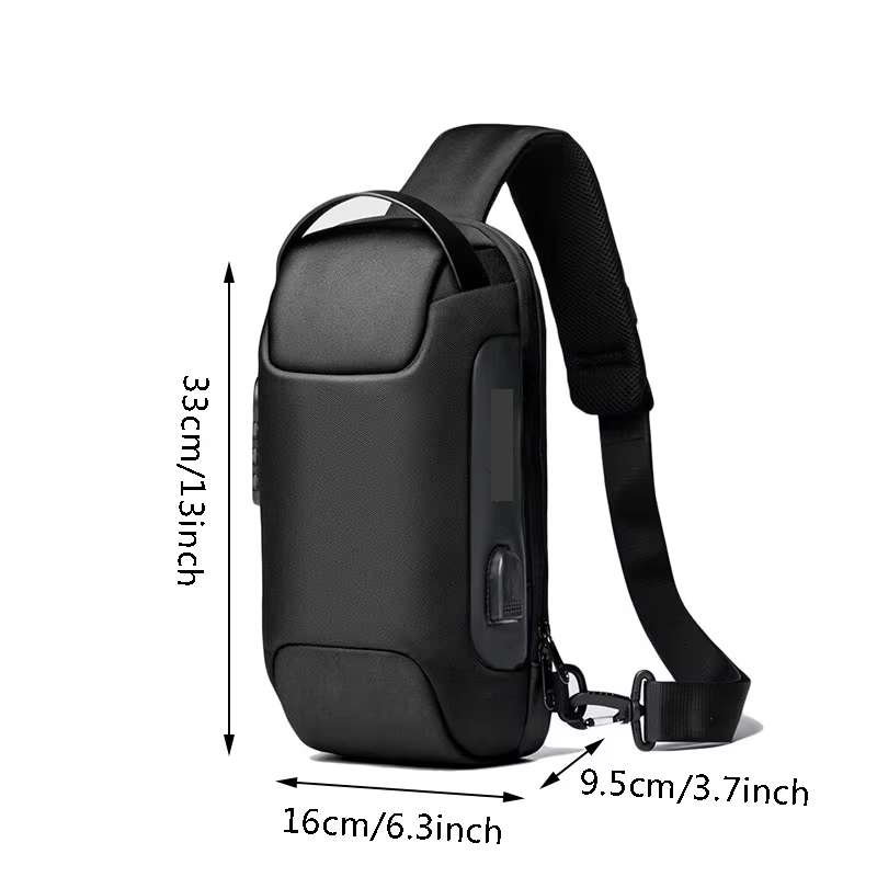 AquaGuard™ Anti-Theft Waterproof Sling Bag + Free LED Travel Light (50% OFF LAST DAY)