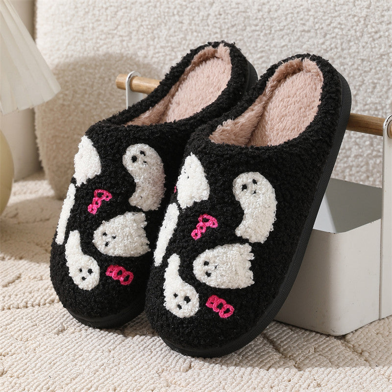 Spooky Comfort™ | Ghostly Cotton House Slippers