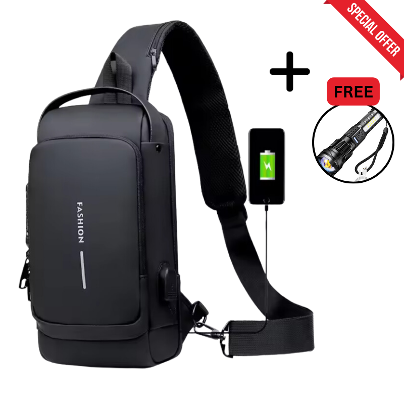 Unisex SecureTech™ Luxe Bag+ FREE LED Travel Light (50% OFF LAST DAY!!!)