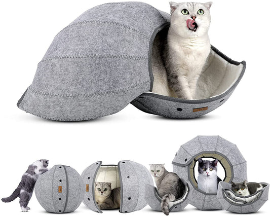 Cat Tunnel Toy – Foldable Multi-Function Pet Play Haven