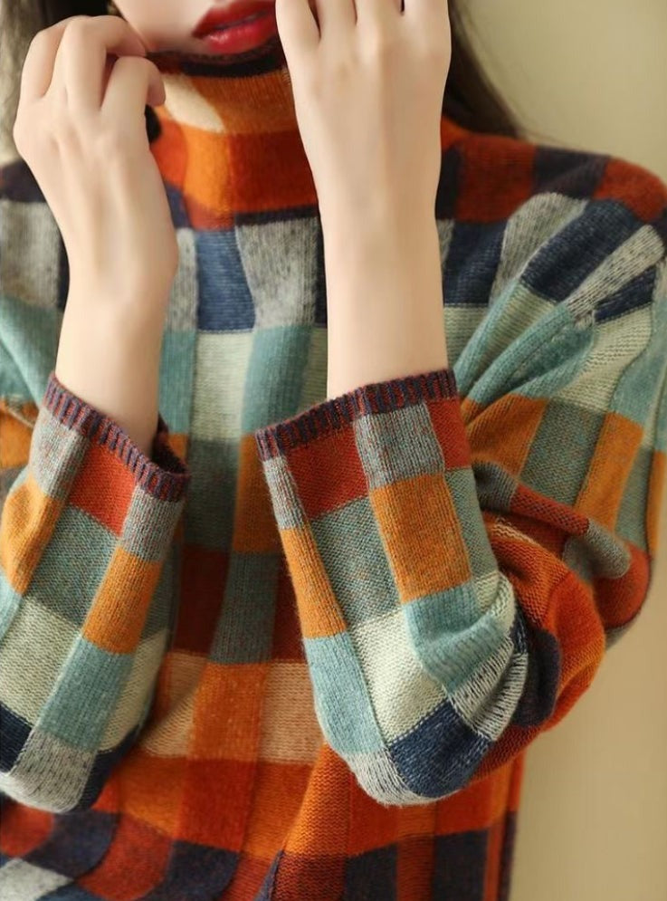 Elara™ | Colorful Cashmere Sweater