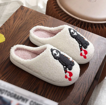 Spooky Comfort™ | Ghostly Cotton House Slippers