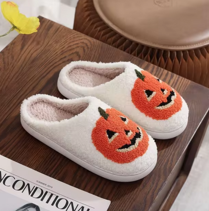 Spooky Comfort™ | Ghostly Cotton House Slippers