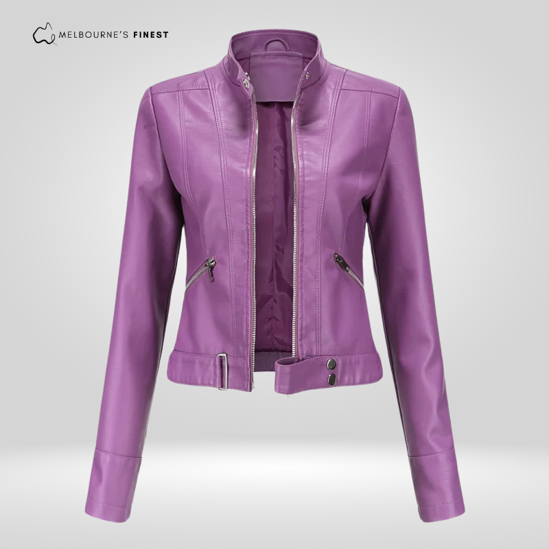 Lacey™ Elegant Leather Jacket