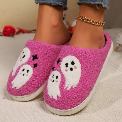 Spooky Comfort™ | Ghostly Cotton House Slippers